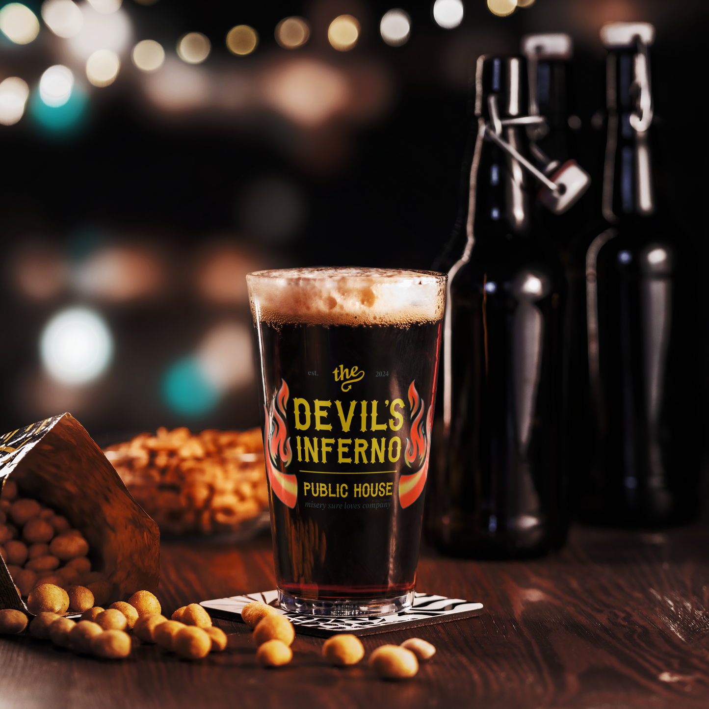 Devil’s Inferno Pub | Pint Glass