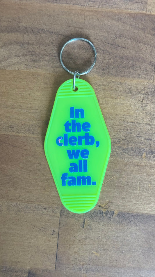 Hotel keychain: In the clerb