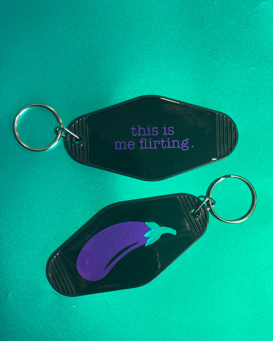 Hotel keychain: Eggplant