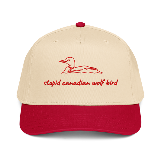 Stupid Candian Wolf Bird | 5 panel hat